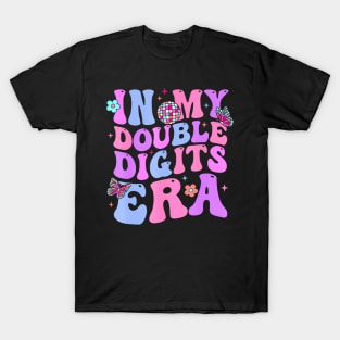 In My Double Digits Era Retro 10 Year Old 10th Birthday Girl T-Shirt